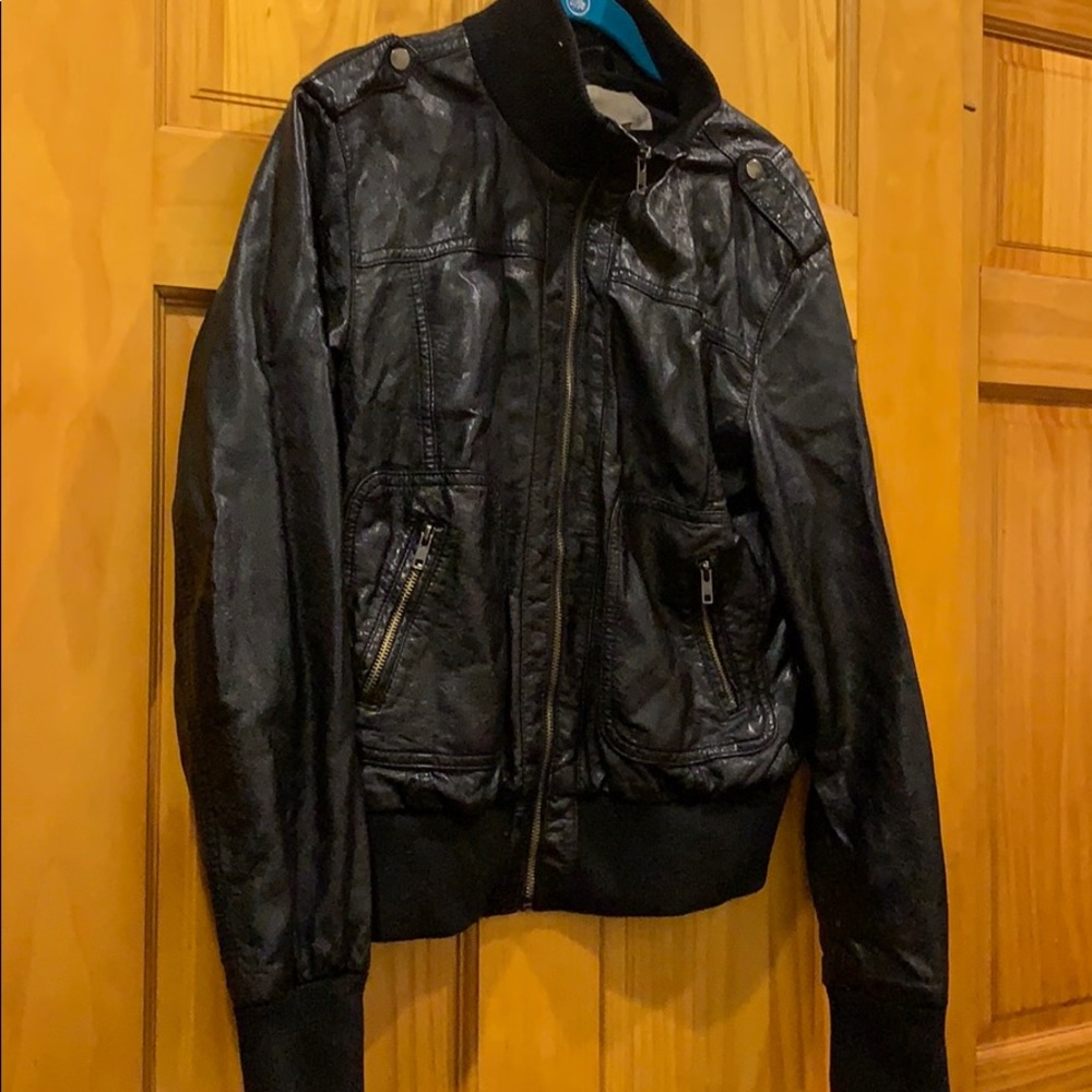 Faux Leather Jacket